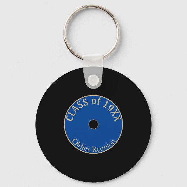 Oldies Fun! Class reunion favor keychains (Front)