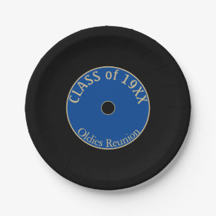 Oldies Fun! Class reunion  Paper Plates