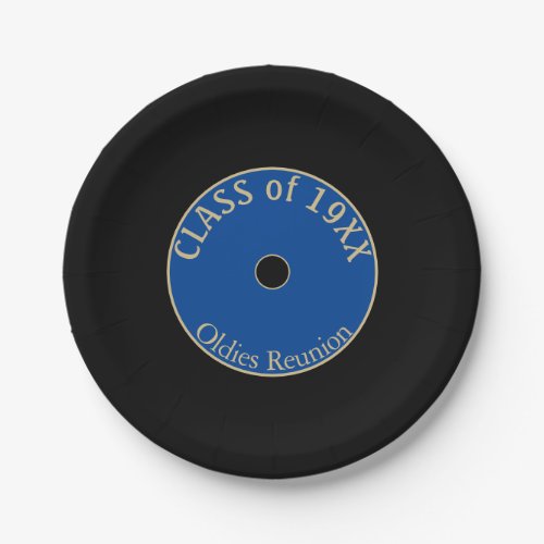 Oldies Fun Class reunion  Paper Plates