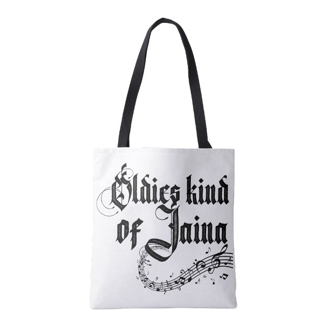Oldies kind of girl shopping tote bag (Oldies kind of girl bag tote)