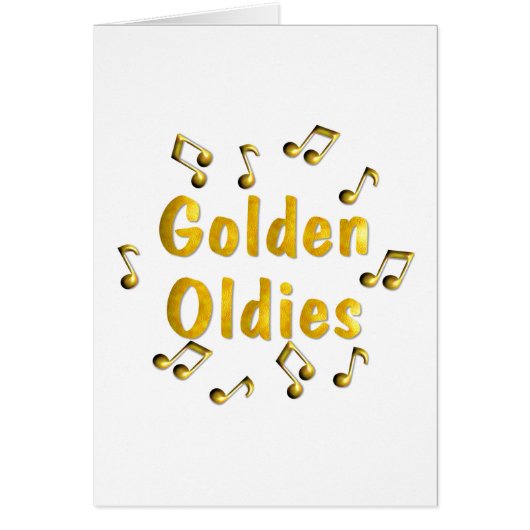 Oldies Music Cards (Front)