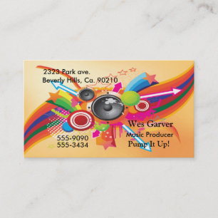Oldies Music Speakers,  Rainbow Of Colors Business Card
