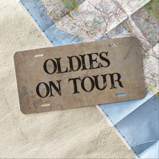 Oldies on Tour License Plate