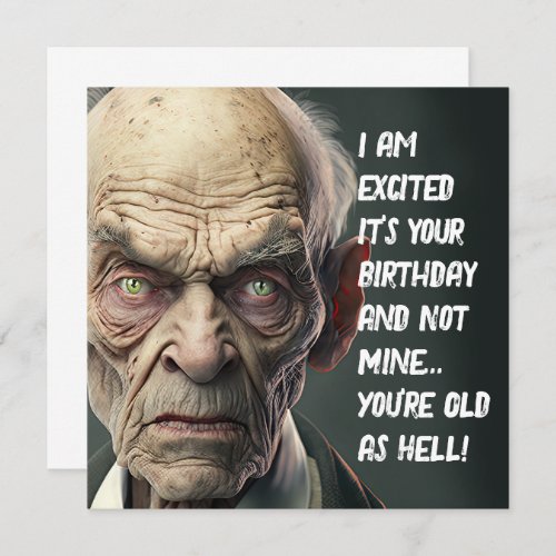 Oldman Wishing You A Happy Birthday