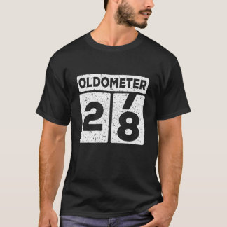 Oldometer 27-28 | 28Th Birthday Funny Gift T-Shirt