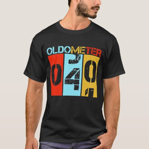 Oldometer 40th Birthday Legend Since 1981 Birthday T_Shirt