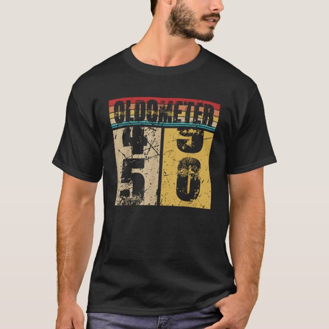 Oldometer 49 50 Shirt Funny 50th Turning 50 Birthd (Front)