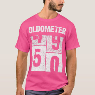 Oldometer 50 Years Old Born in 1971 50th Birthday T-Shirt