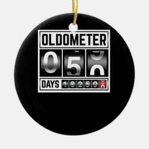 OLDOMETER 50 Years Old Made In 1971 50th Birthday Ceramic Ornament