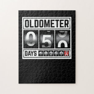 OLDOMETER 50 Years Old Made In 1971 50th Birthday Jigsaw Puzzle