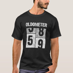 Oldometer 59 Years 59Th Birthday Gift Born In 1961 T-Shirt