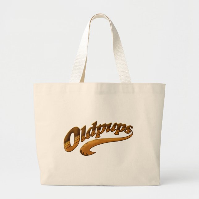 OldPups Large Tote Bag (Front)