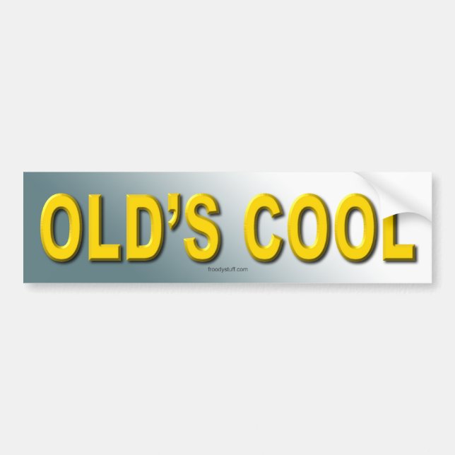 Old's Cool Bumper Sticker (Front)