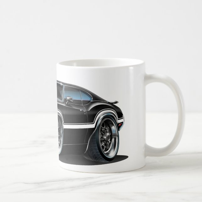 Olds Cutlass 442 Black Car Coffee Mug (Right)