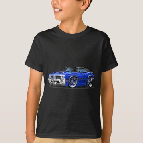 Olds Cutlass 442 Blue Car T-Shirt Olds Cutlass 442 Blue Car T-Shirt