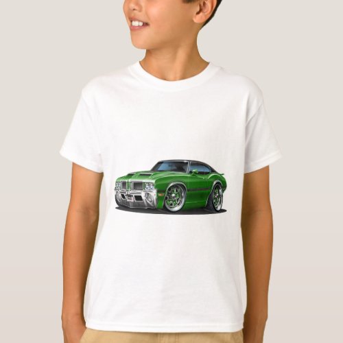 Olds Cutlass 442 Green Car T-Shirt Olds Cutlass 442 Green Car T-Shirt
