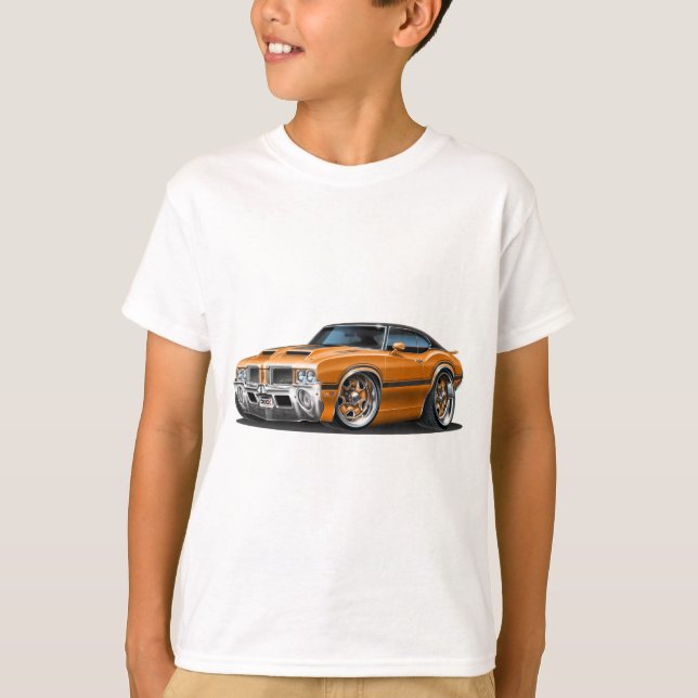 Olds Cutlass 442 Orange Car T-Shirt (Front)