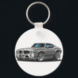 Olds Cutlass Grey Car Keychain<br><div class="desc">Keychain Template</div>