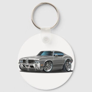 Olds Cutlass Grey Car Keychain