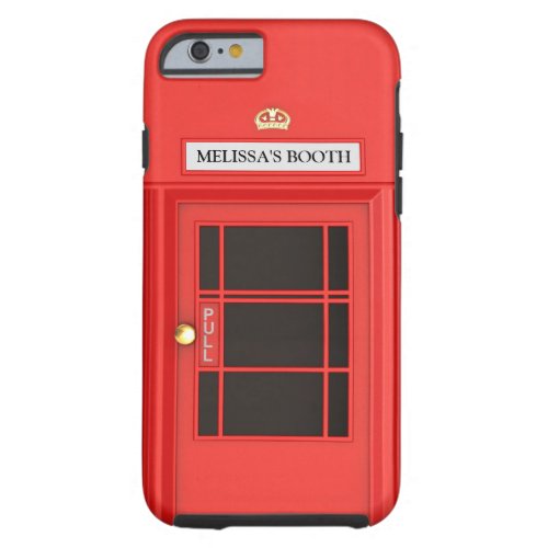 Oldschool British Telephone Booth Tough iPhone 6 Case