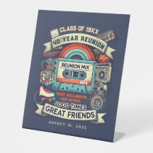 Oldschool Retro 80s Colorful Mixtape Class Reunion