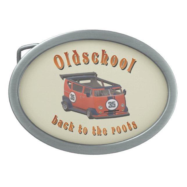 Oldschool Speed - ​Back to the roots! Belt Buckle (Front)