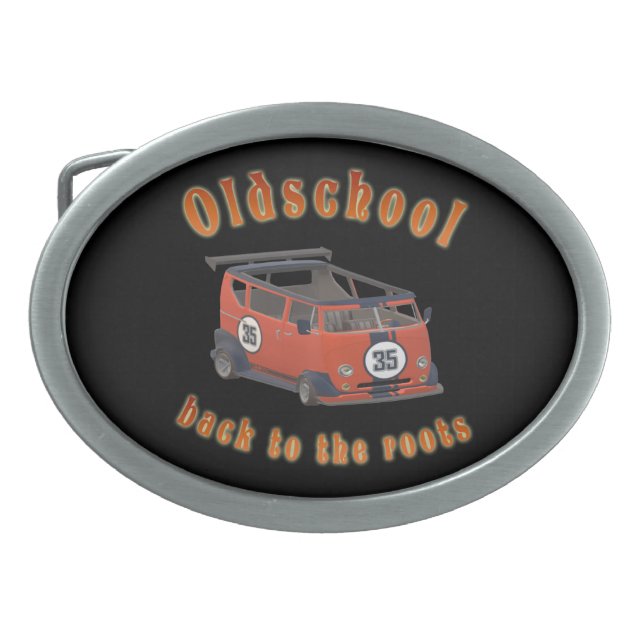 Oldschool Speed - ​Back to the roots! Belt Buckle (Front)