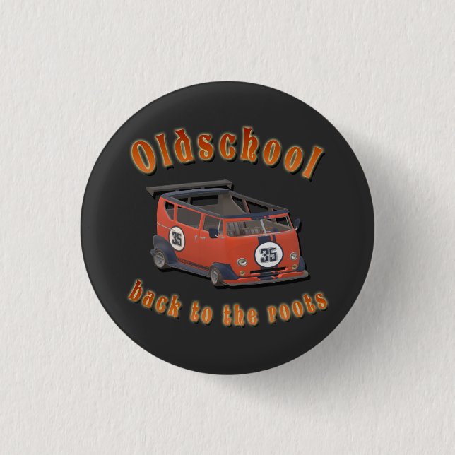 Oldschool Speed - ​Back to the roots! Button (Front)