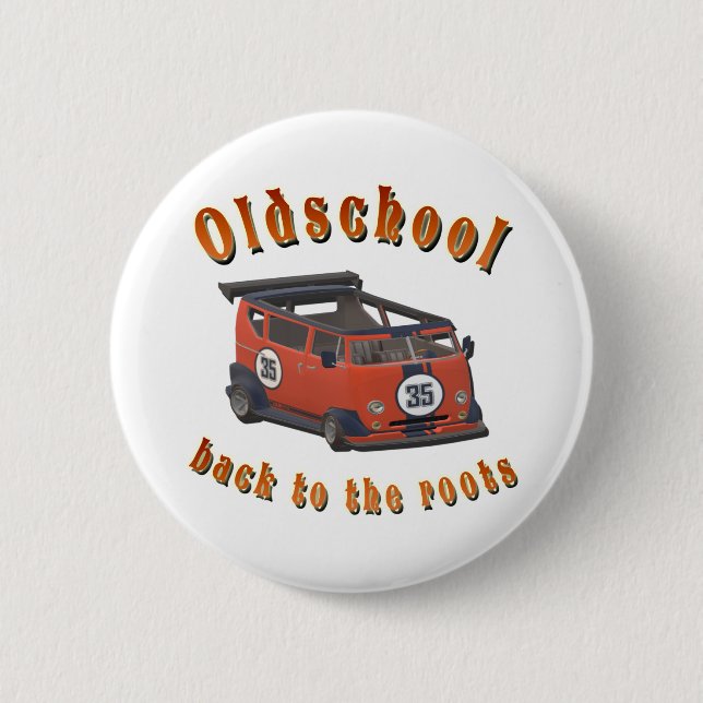 Oldschool Speed - ​Back to the roots! Button (Front)