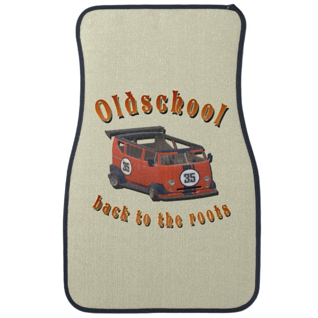 Oldschool Speed - ​Back to the roots! Car Floor Mat (Front)