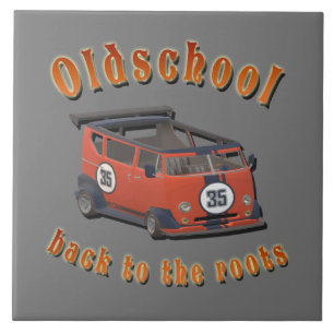 Oldschool Speed - Back to the roots! Ceramic Tile