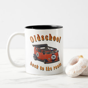 Oldschool Speed - ​Back to the roots! Two-Tone Coffee Mug