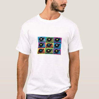 oldskool vinyl turntable t-shirt