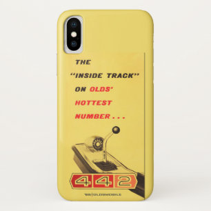 Oldsmobile 442 - Old's hottest number poster iPhone X Case
