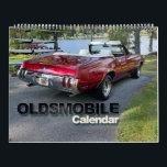 Oldsmobile Calendar<br><div class="desc">12 months of Oldsmobile classic automobiles. From the retro 1950s to the muscle cars of the 1960s-70s and beyond. Great for any car lover!</div>