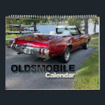 Oldsmobile Calendar<br><div class="desc">12 months of Oldsmobile classic automobiles. From the retro 1950s to the muscle cars of the 1960s-70s and beyond. Great for any car lover!</div>