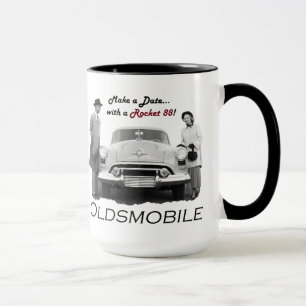 Oldsmobile "Make a date...with a Rocket 88!" Mug