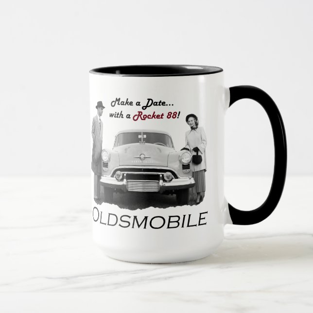 Oldsmobile "Make a date...with a Rocket 88!" Mug (Right)