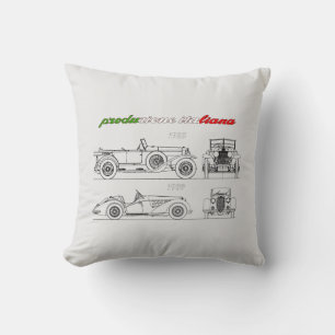 Oldtimer Alfa Romeo Produzione Italiana History  Throw Pillow