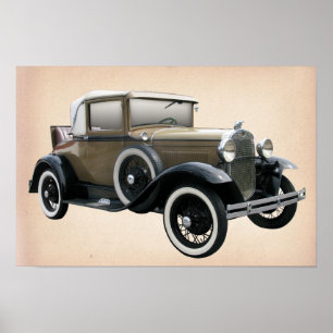 Oldtimer Car Poster