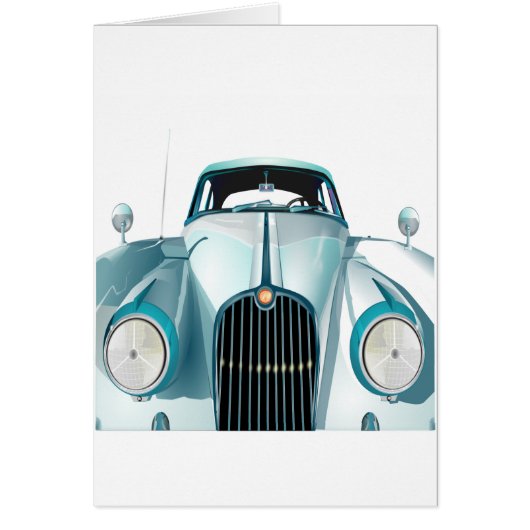 oldtimer car vintage automobile cards (Front)