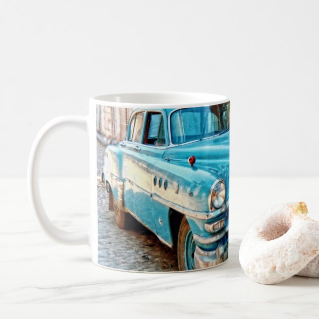 Oldtimer  -  Cuba Coffee Mug (With Donut)