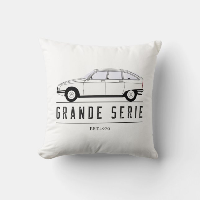 Oldtimer GS Pallas French Automotive Innovation Throw Pillow (Front)