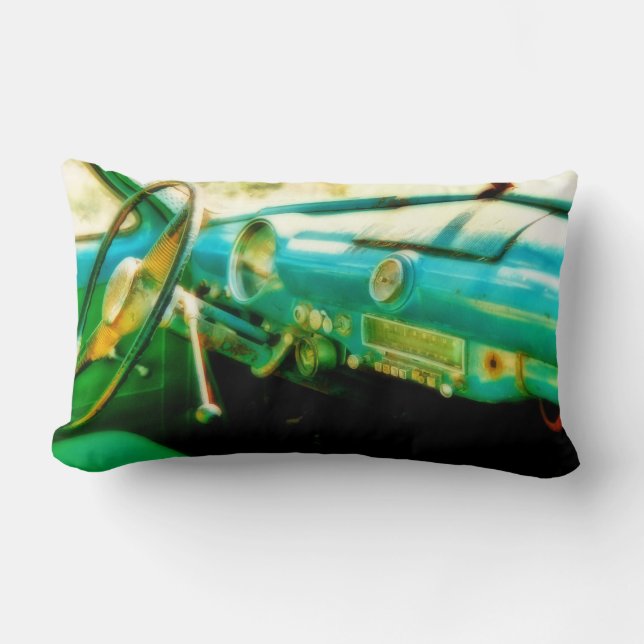 Oldtimer  Lenkrad  -  Cuba Lumbar Pillow (Front)