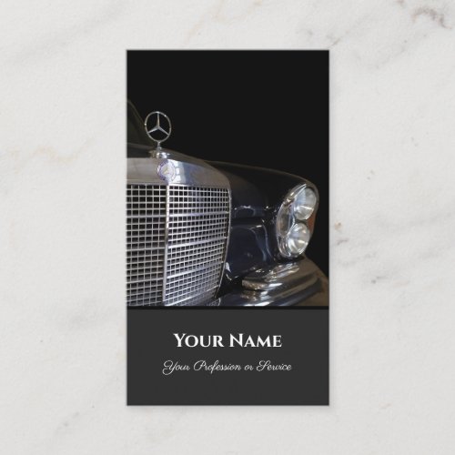 Oldtimer Mercedes Benz historic car conservator Business Card