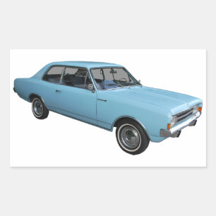 Oldtimer Opel Rekord Rectangular Sticker