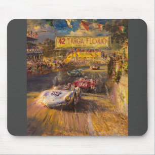 Oldtimer race mouse pad