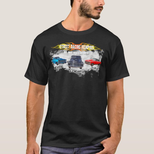 Ole Heavy, Heifer, Ziptie Street racing Memphis t  T-Shirt (Front)