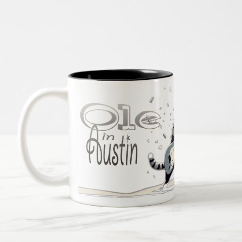 Ole in Austin  Two_Tone Coffee Mug