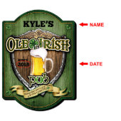 Ole Irish Vintage Shamrock Wooden Pub Sign (Text)